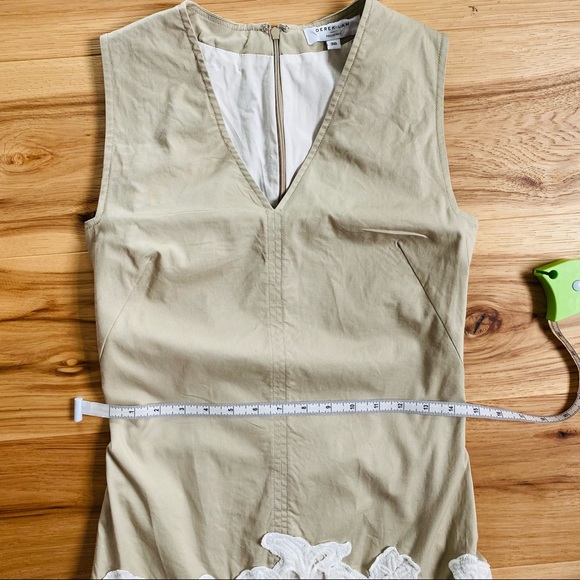 Derek Lam Khaki Lace V-Neck Dress Like New - Picture 16 of 16